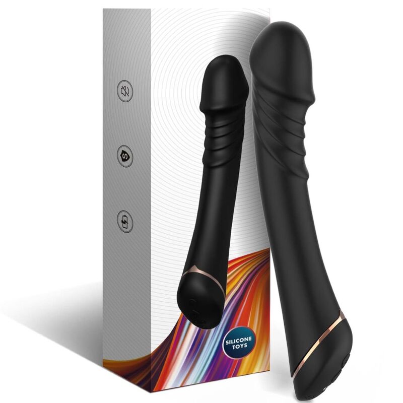 ARMONY - DILDO VIBRATOR SILICONE BLACK - NOCTURNA DESIRES