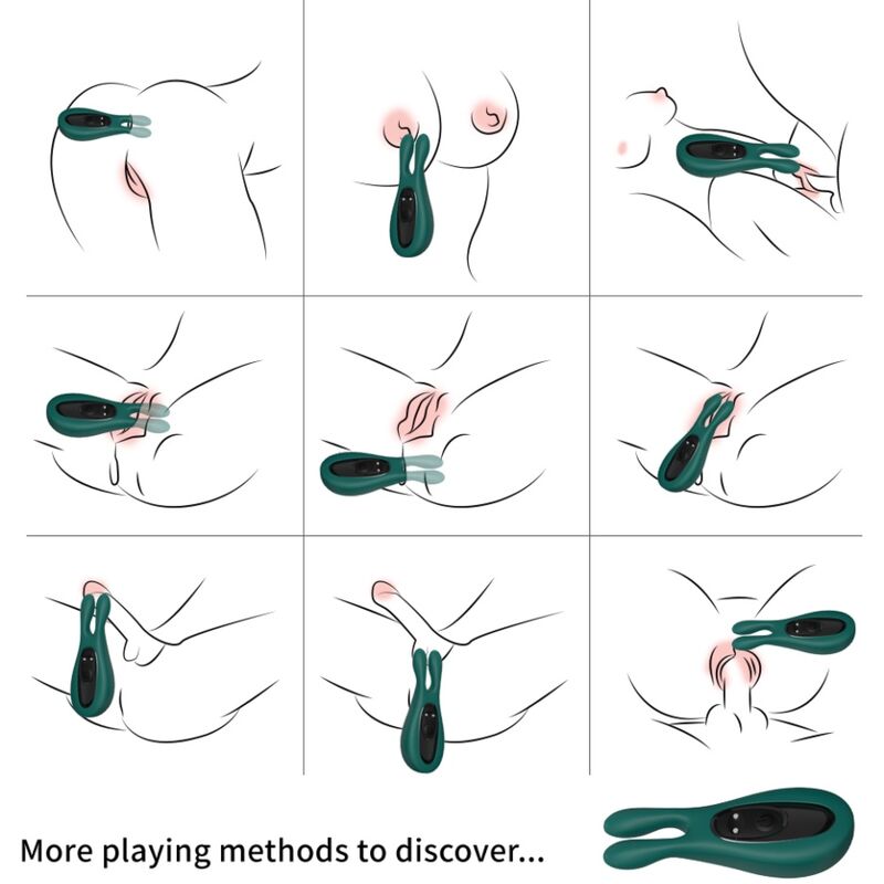 ARMONY - STIMULATOR & VIBRATOR RABBIT GREEN - NOCTURNA DESIRES