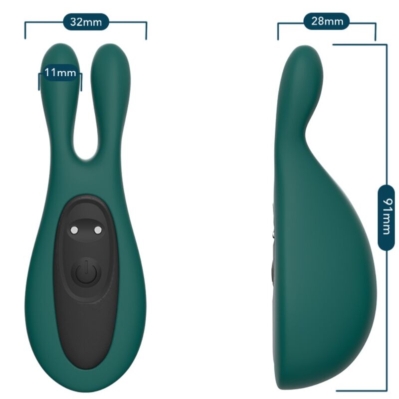 ARMONY - STIMULATOR & VIBRATOR RABBIT GREEN - NOCTURNA DESIRES
