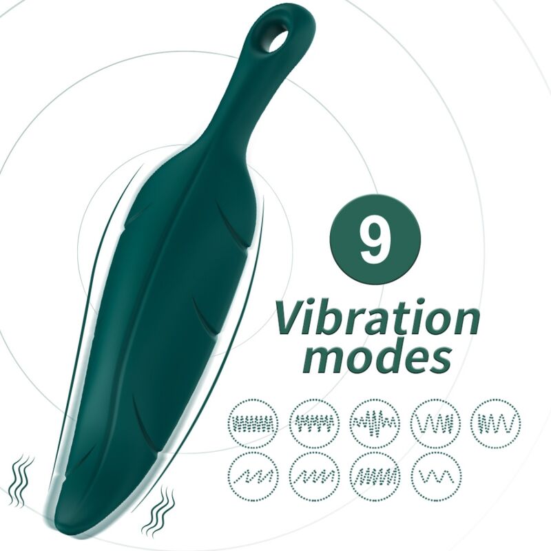 ARMONY - STIMULATOR & VIBRATOR LEAF GREEN - NOCTURNA DESIRES