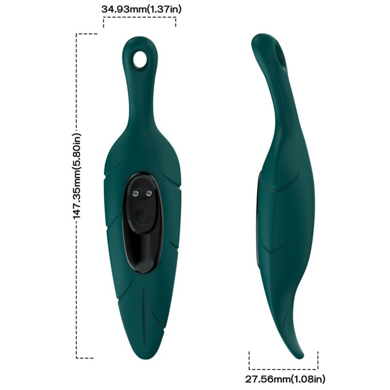 ARMONY - STIMULATOR & VIBRATOR LEAF GREEN - NOCTURNA DESIRES