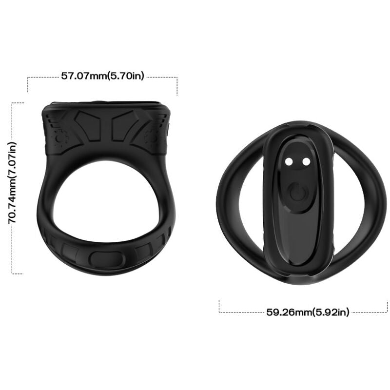ARMONY - RING VIBRATOR & MULTIPOSITION BLACK - NOCTURNA DESIRES