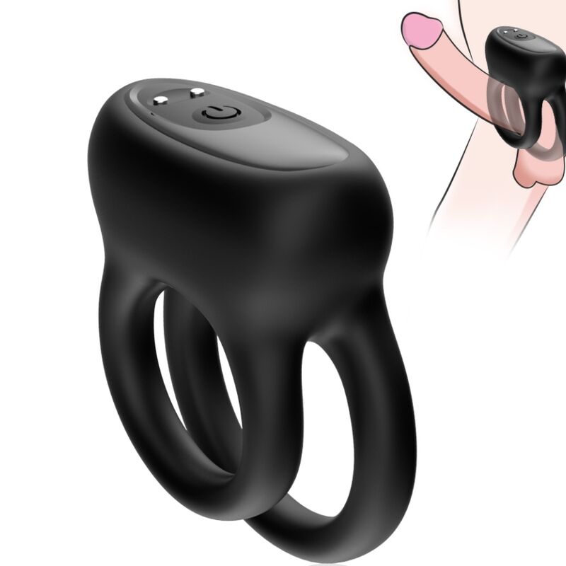 ARMONY - DOUBLE RING VIBRATOR BLACK - NOCTURNA DESIRES