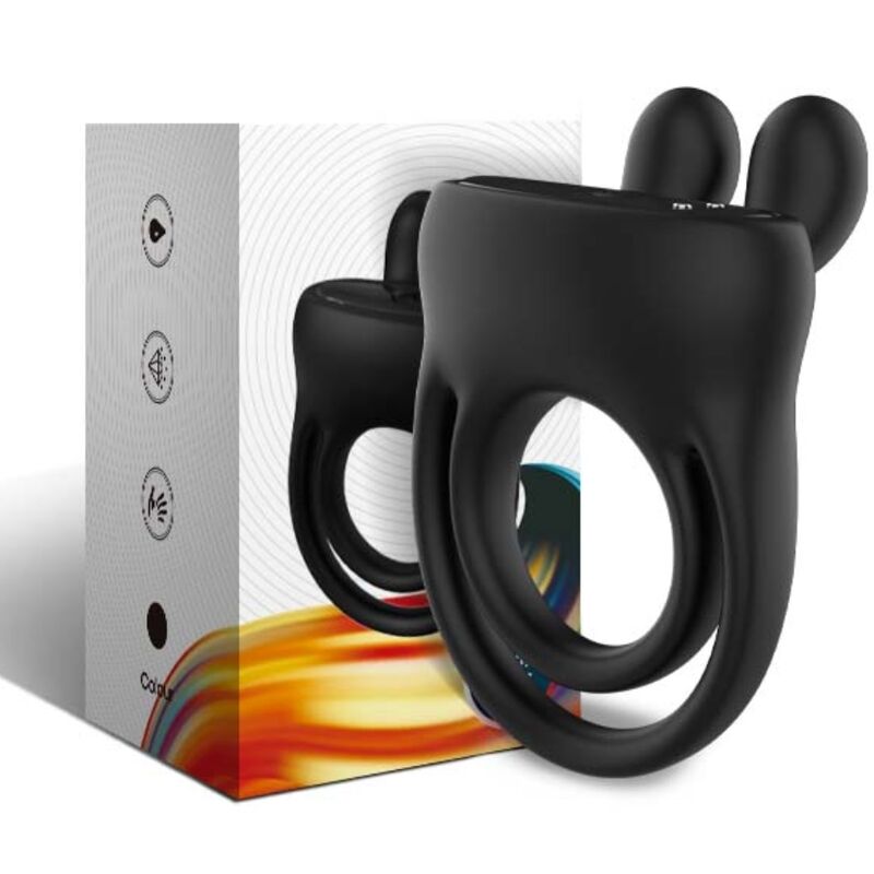 ARMONY - RING VIBRATOR RABBIT BLACK - NOCTURNA DESIRES