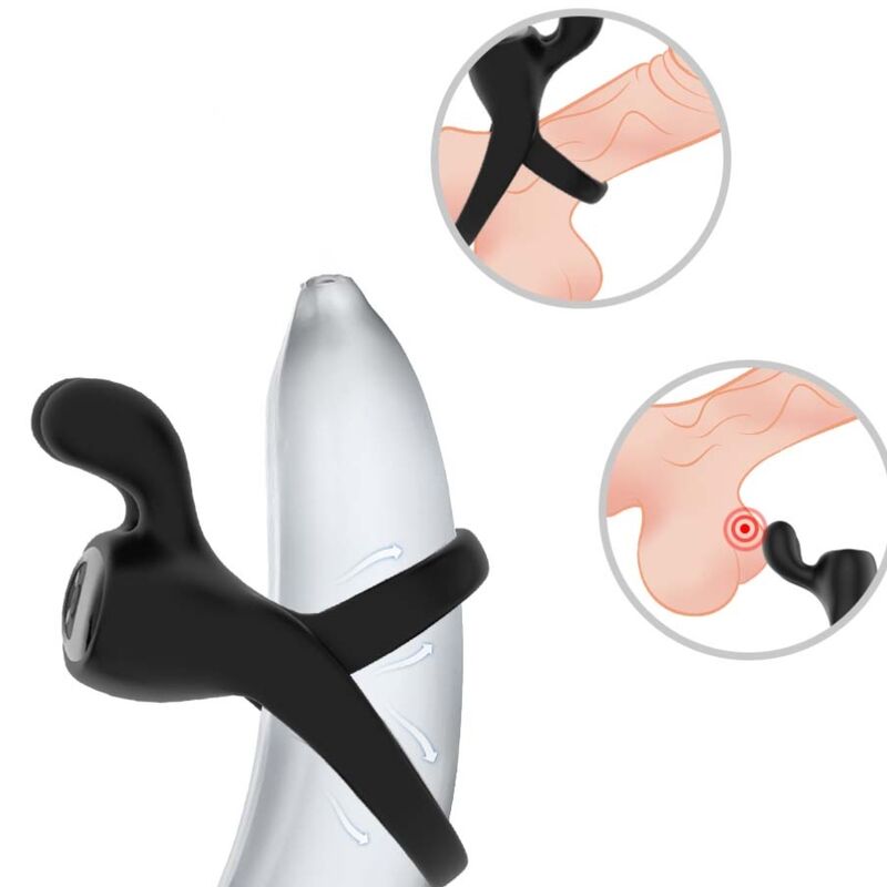 ARMONY - RING VIBRATOR RABBIT BLACK - NOCTURNA DESIRES
