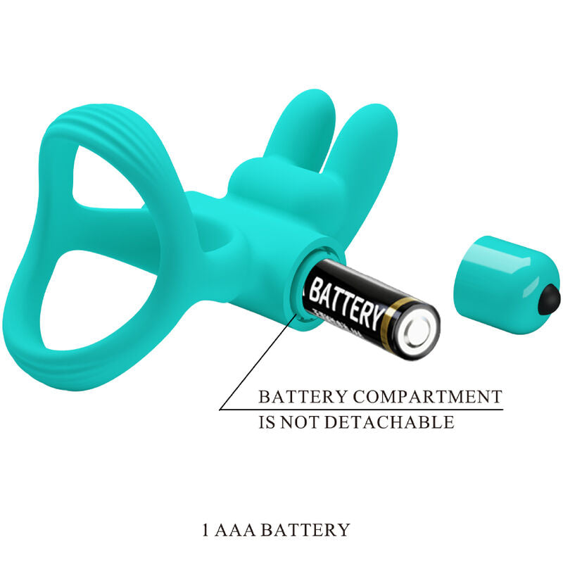 PRETTY LOVE - DANTE GREEN RABBIT VIBRATOR RING - NOCTURNA DESIRES