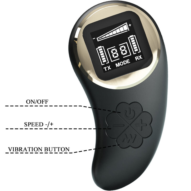 PRETTY LOVE - NATHAN DOUBLE PLEASURE VIBRATOR REMOTE CONTROL - NOCTURNA DESIRES