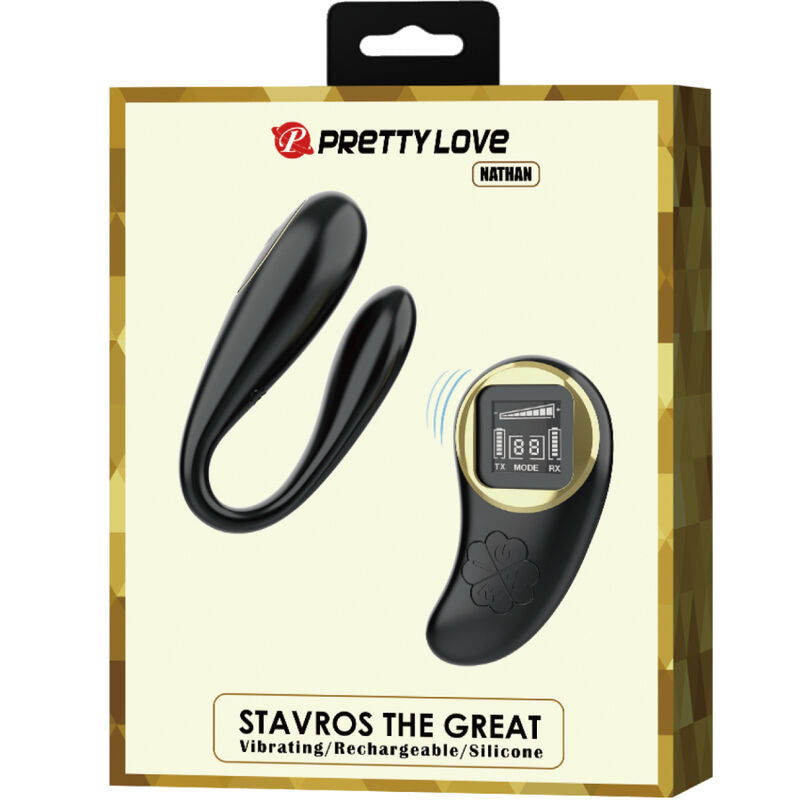 PRETTY LOVE - NATHAN DOUBLE PLEASURE VIBRATOR REMOTE CONTROL - NOCTURNA DESIRES