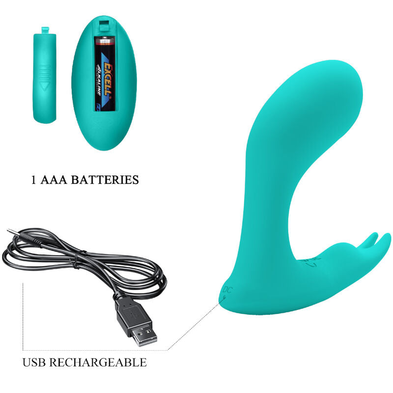 PRETTY LOVE - IDABELLE VIBRATION & PULSATION REMOTE CONTROL BLUE - NOCTURNA DESIRES
