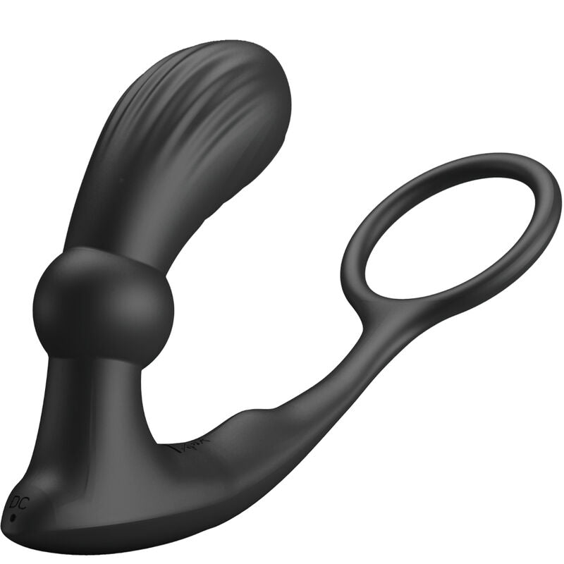 PRETTY LOVE - WARREN BLACK ANAL RING & VIBRATOR - NOCTURNA DESIRES