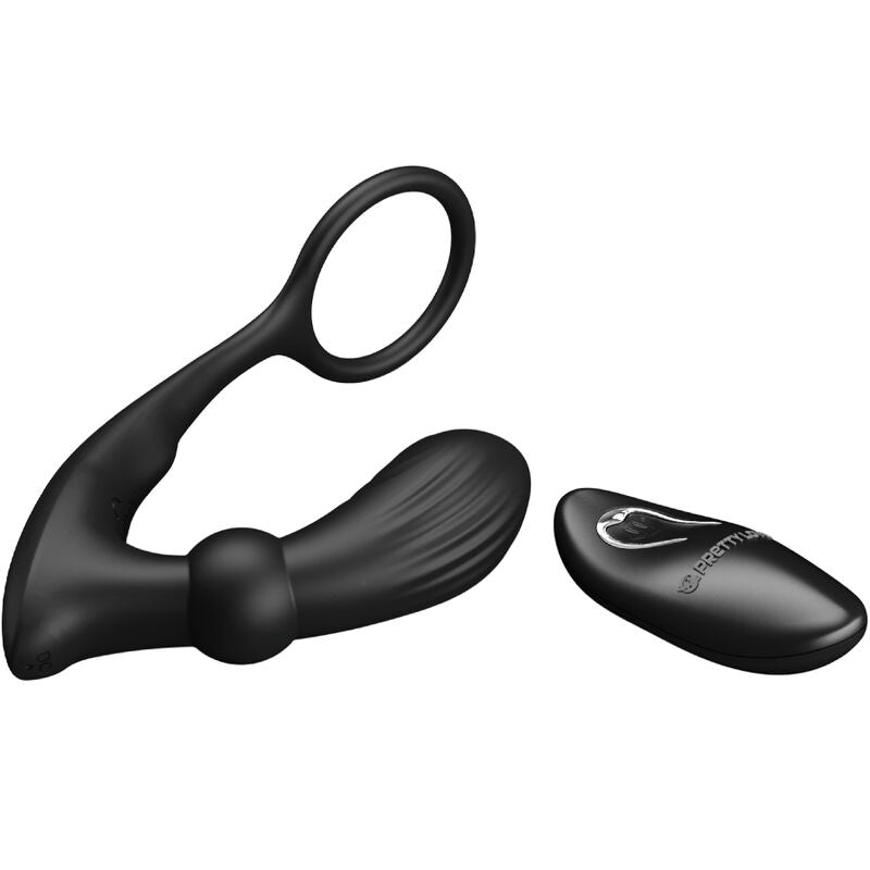 PRETTY LOVE - WARREN BLACK ANAL RING & VIBRATOR - NOCTURNA DESIRES