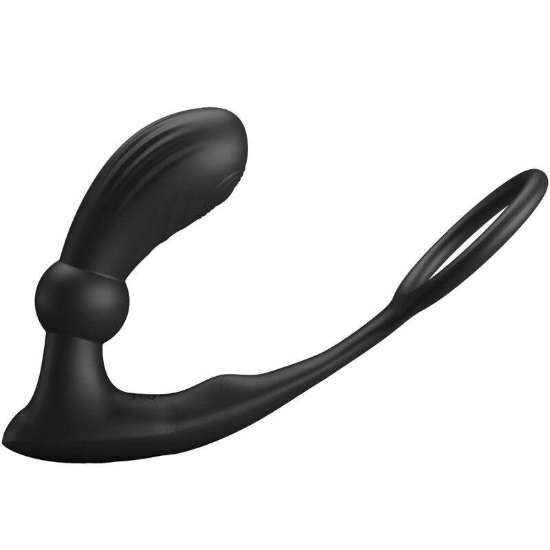 PRETTY LOVE - WARREN BLACK ANAL RING & VIBRATOR - NOCTURNA DESIRES