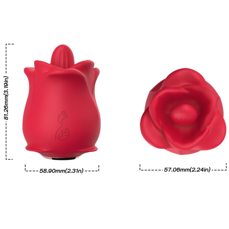 ARMONY - ROSE 10 MODES LICKING CLIT VIBRATOR RED - NOCTURNA DESIRES