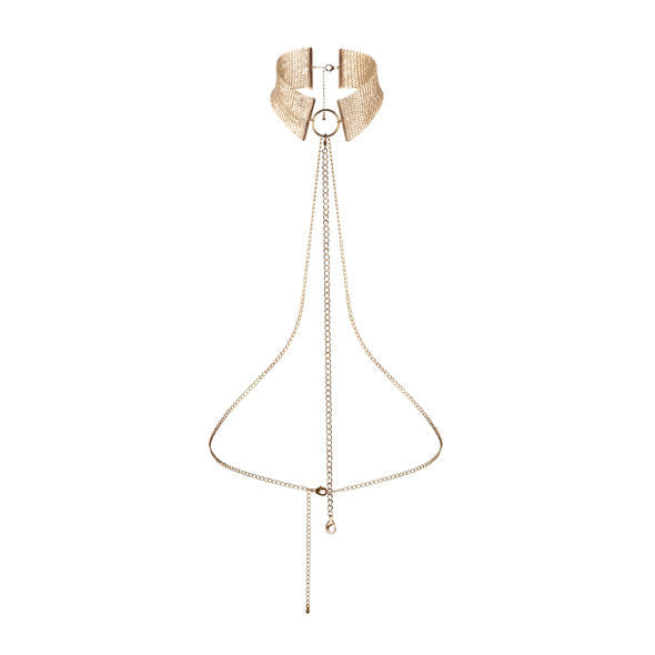 BIJOUX - DÉSIR MÉTALLIQUE GOLDEN METALLIC NECKLACE BIJOUX DESIRE METALLIQUE  NOCTURNA DESIRES