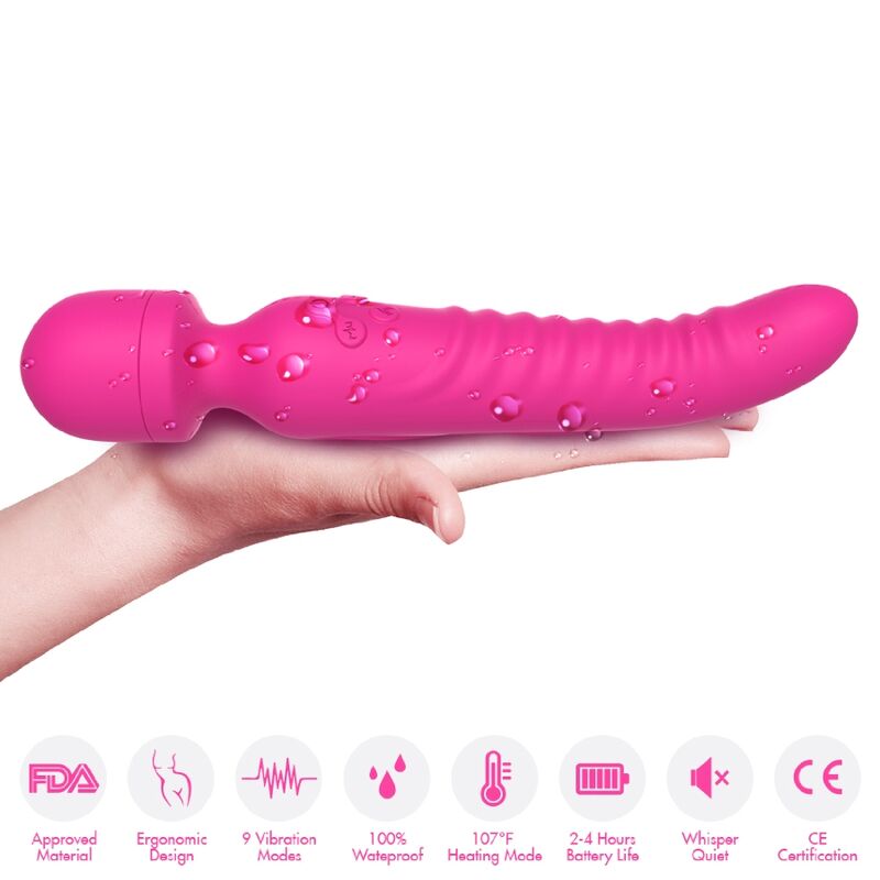 ARMONY - MISSION MASSAGER & VIBRATOR HEAT EFFECT FUCHSIA - NOCTURNA DESIRES