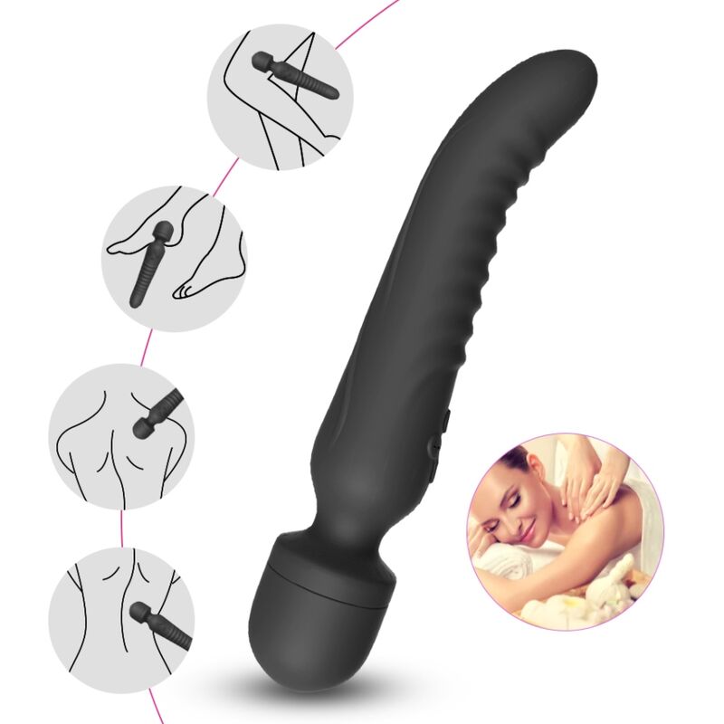 ARMONY - MISSION MASSAGER & VIBRATOR HEAT EFFECT BLACK - NOCTURNA DESIRES