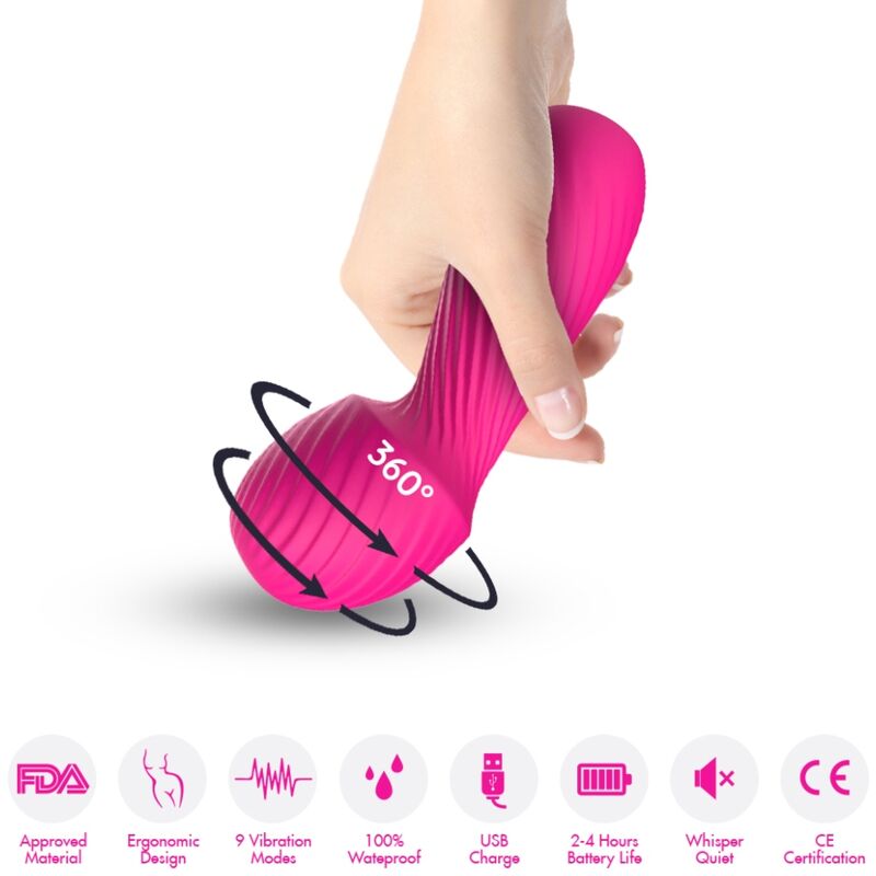 ARMONY - DAZZLE MASSAGER & VIBRATOR SMALL FUCHSIA - NOCTURNA DESIRES
