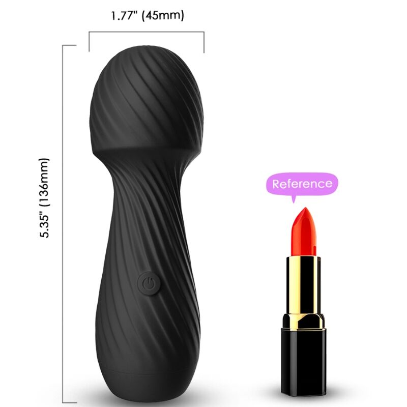 ARMONY - DAZZLE MASSAGER & VIBRATOR SMALL BLACK - NOCTURNA DESIRES