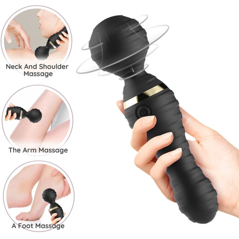 ARMONY - FREEDO MASSAGER & VIBRATOR SMALL BLACK - NOCTURNA DESIRES