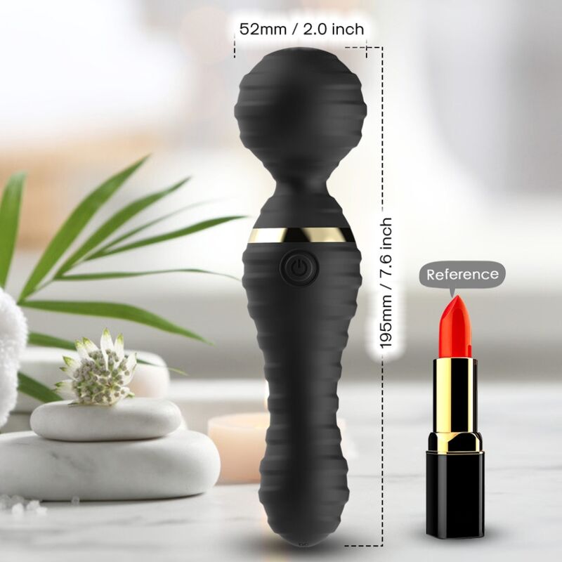 ARMONY - FREEDO MASSAGER & VIBRATOR SMALL BLACK - NOCTURNA DESIRES