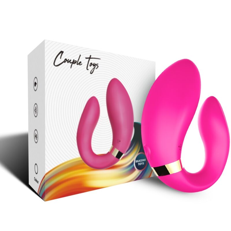 ARMONY - CRESCENT VIBRATOR FOR COUPLES REMOTE CONTROL FUCHSIA - NOCTURNA DESIRES