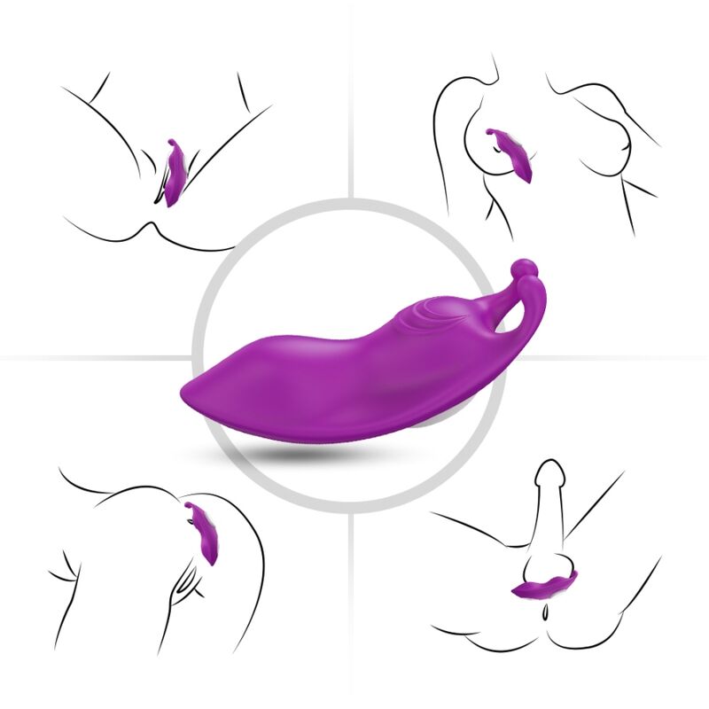 ARMONY - HONEYBEE WEARABLE PANTIES VIBRATOR G-SPOT REMOTE CONTROL PURPLE - NOCTURNA DESIRES