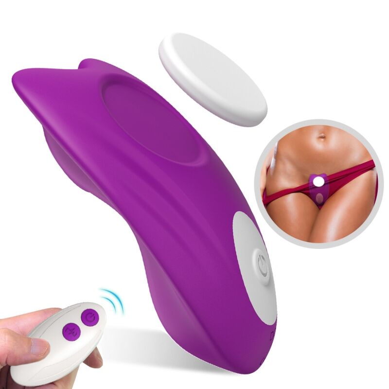 ARMONY - BUTTERFLY WEARABLE PANTIES VIBRATOR REMOTE CONTROL PURPLE - NOCTURNA DESIRES
