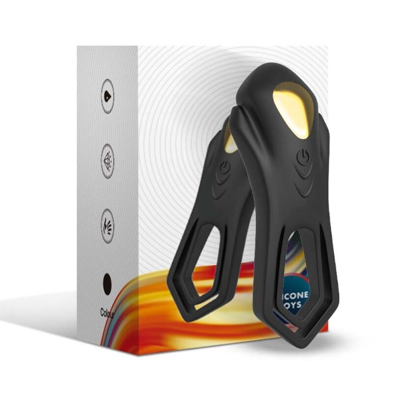 ARMONY - ROADSTER VIBRATOR DOUBLE RING REMOTE CONTROL BLACK - NOCTURNA DESIRES