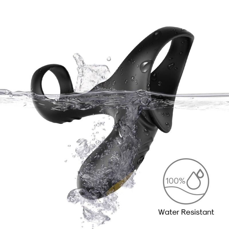 ARMONY - RANGER DOUBLE VIBRATOR RING FOR COUPLES BLACK - NOCTURNA DESIRES