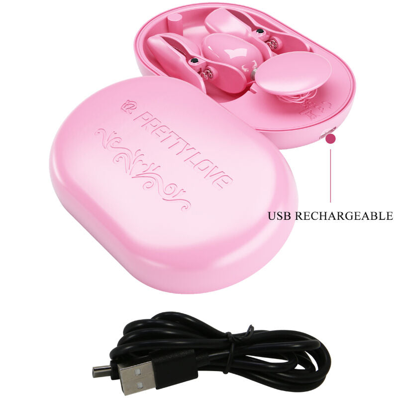 PRETTY LOVE - SURPRISE BOX PINK ELECTRO STIMULATION TWEEZERS - NOCTURNA DESIRES