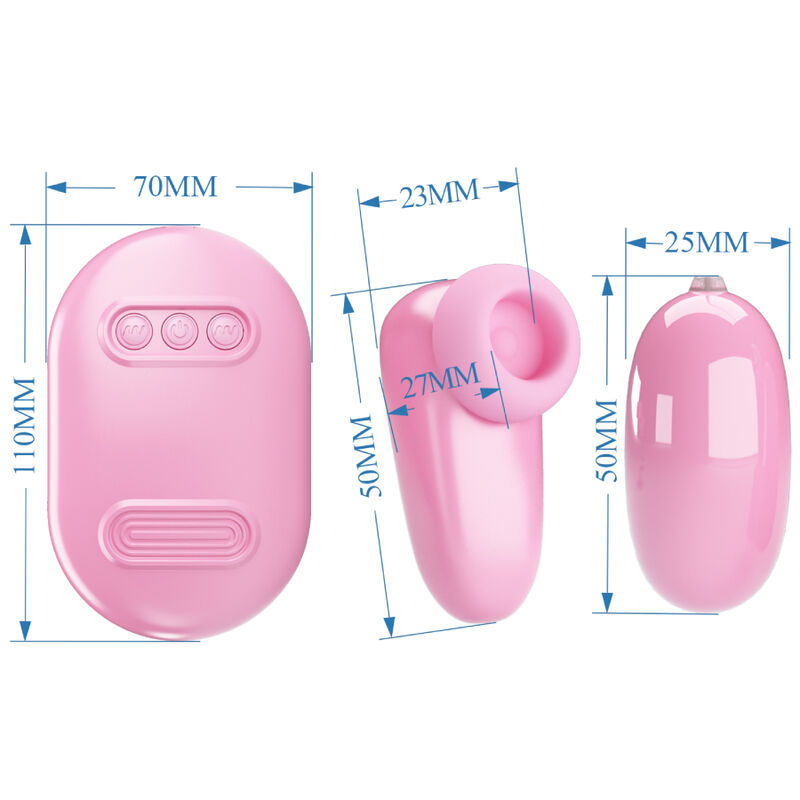 PRETTY LOVE - MAGIC BOX VIBRATING BULLET & PINK STIMULATOR - NOCTURNA DESIRES