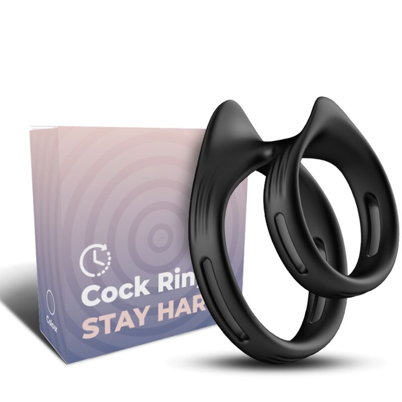 ARMONY - DUALRING DOUBLE ELASTIC RING BLACK - NOCTURNA DESIRES
