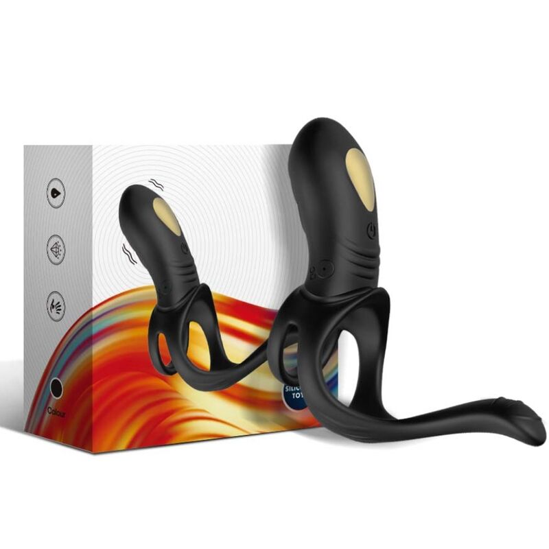 ARMONY - JOY JUMPER RING VIBRATOR FOR COUPLES & ANAL PLUG REMOTE CONTROL BLACK - NOCTURNA DESIRES