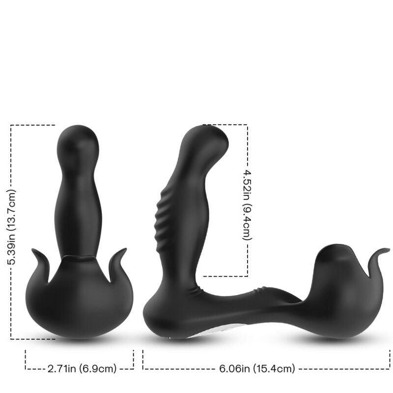 ARMONY - SURROUND VIBRATOR ANAL & STIMULATOR TESTICULOS REMOTE CONTROL BLACK - NOCTURNA DESIRES