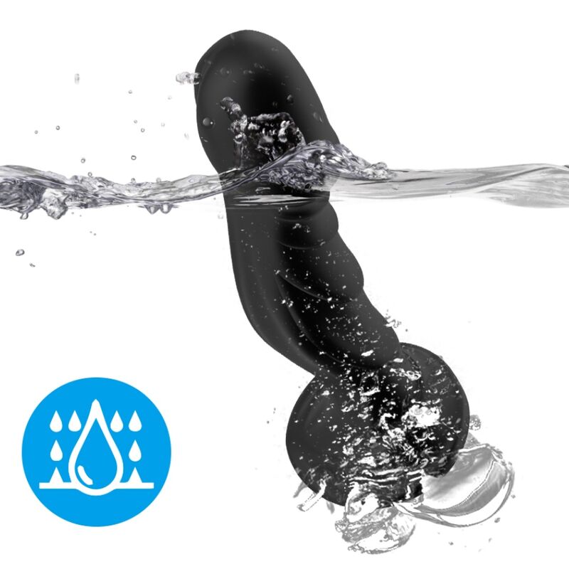 ARMONY - DILDO VIBRATOR & ANAL PLUG REMOTE CONTROL BLACK - NOCTURNA DESIRES