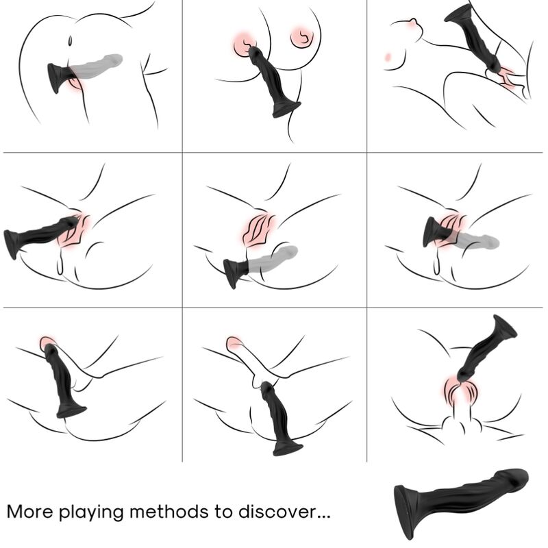 ARMONY - DILDO VIBRATOR & ANAL PLUG REMOTE CONTROL BLACK - NOCTURNA DESIRES