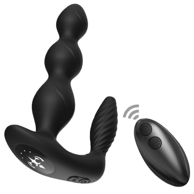 ARMONY - MANFUN VIBRATOR & STIMULATOR ANAL PLUG REMOTE CONTROL BLACK - NOCTURNA DESIRES