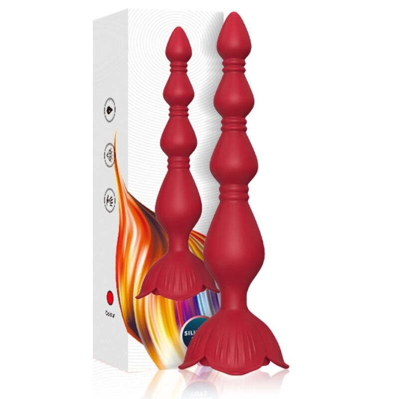 ARMONY - PINK VIBRATOR PAGODA & ANAL PLUG RED - NOCTURNA DESIRES