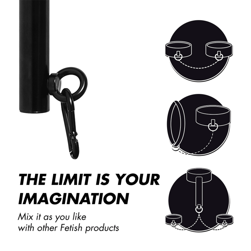 FETISH SUBMISSIVE BONDAGE - ADJUSTABLE SEPARATOR BAR 4 PIECES - NOCTURNA DESIRES