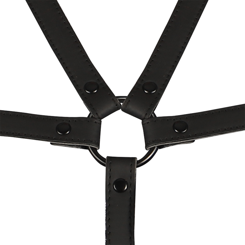 FETISH SUBMISSIVE BONDAGE - ADJUSTABLE HARNESS TORSO AND ARMS - NOCTURNA DESIRES