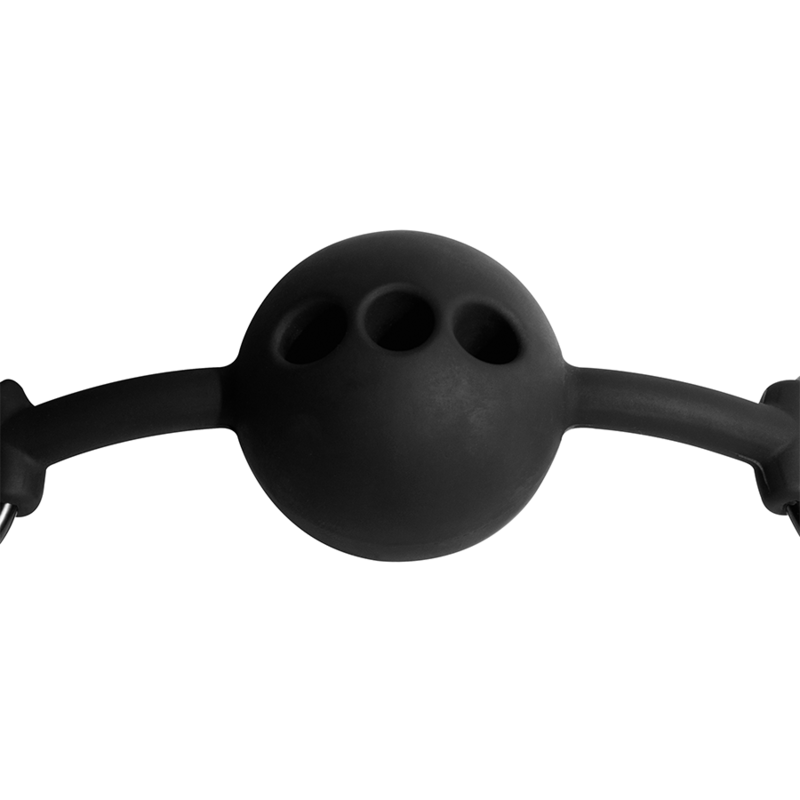 FETISH SUBMISSIVE BONDAGE - BREATHABLE SILICONE BALL GAG - NOCTURNA DESIRES