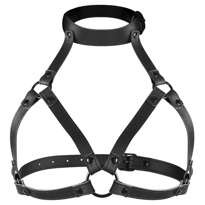 FETISH SUBMISSIVE BONDAGE - ADJUSTABLE CHEST HARNESS - NOCTURNA DESIRES