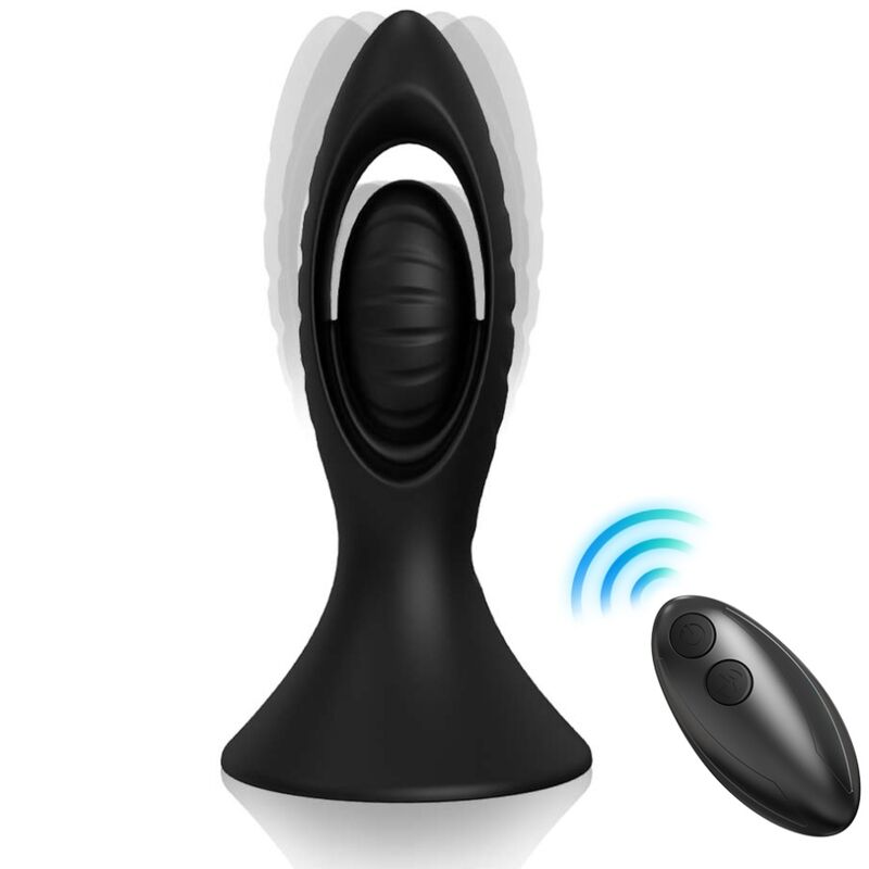 ARMONY - VIBRATOR & ANAL PLUG SILICONE BLACK - NOCTURNA DESIRES
