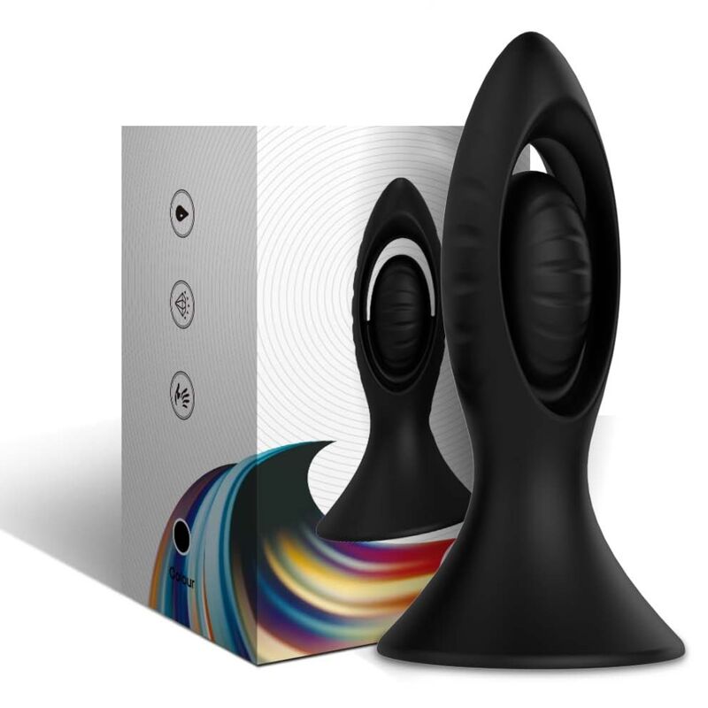 ARMONY - VIBRATOR & ANAL PLUG SILICONE BLACK - NOCTURNA DESIRES
