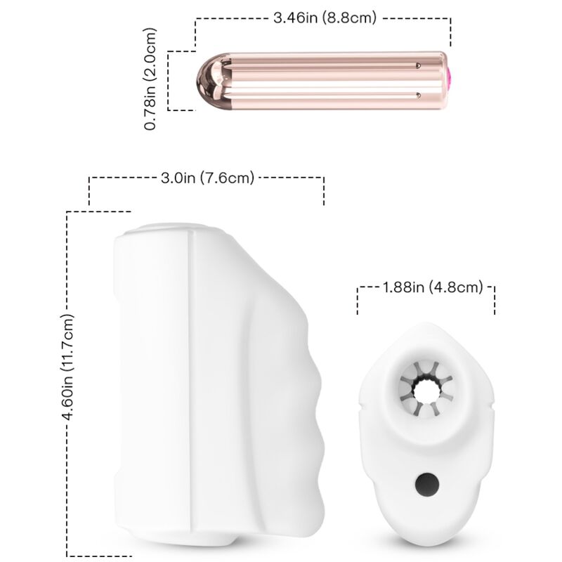 ARMONY - MASTER MASTURBATOR & VIBRATOR WHITE - NOCTURNA DESIRES