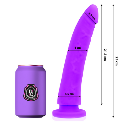 DELTA CLUB - TOYS LILAC DILDO MEDICAL SILICONE 23 CM -O- 4.5 CM - NOCTURNA DESIRES