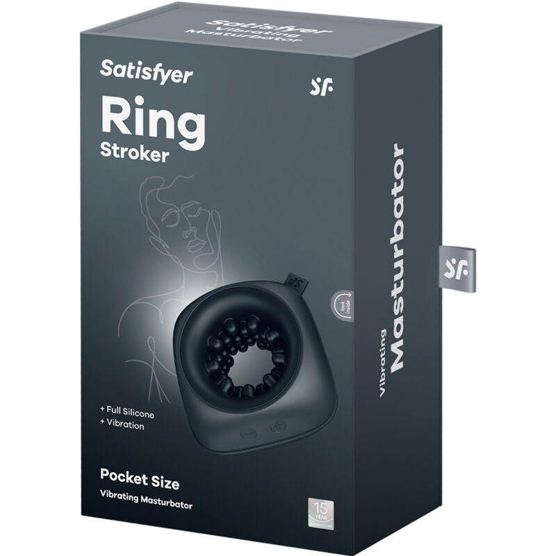 SATISFYER - RING STROKER MASTURBATOR & VIBRATOR - NOCTURNA DESIRES