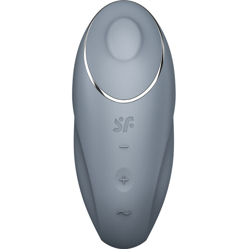 SATISFYER - TAP & CLIMAX 1 LAY-ON VIBRATOR GREY - NOCTURNA DESIRES
