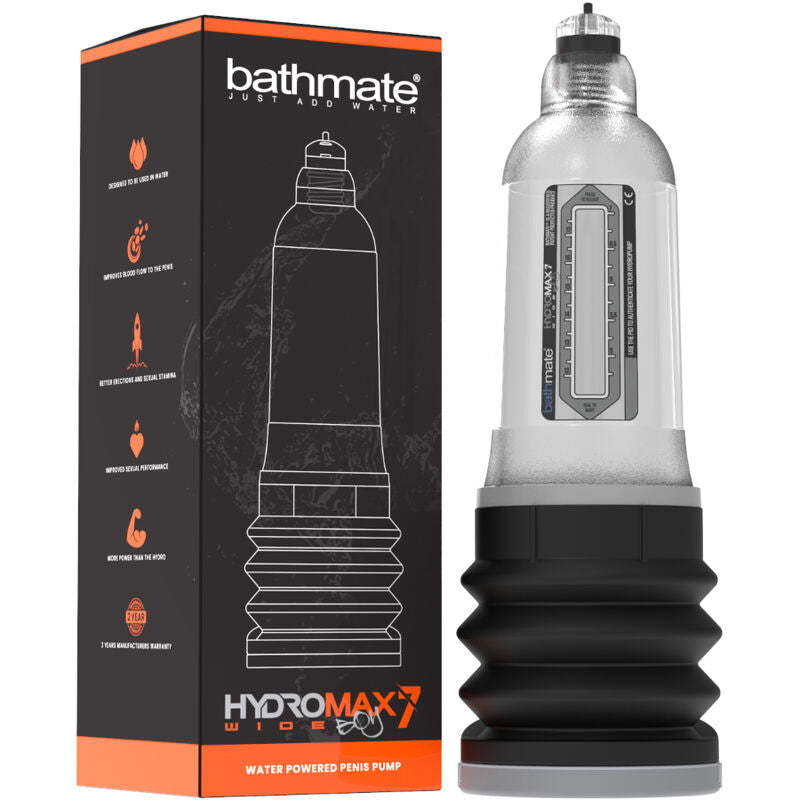 BATHMATE - HYDROMAX 7 WIDE BOY X30 TRANSPARENT BATHMATE  NOCTURNA DESIRES