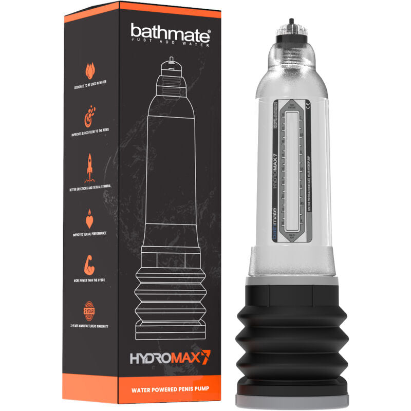 BATHMATE - HYDROMAX 7 TRANSPARENT PENIS INCREASE PUMP BATHMATE  NOCTURNA DESIRES